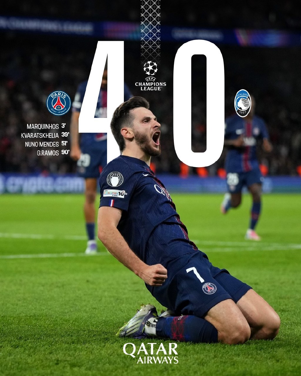 巴萨罗那vs巴黎圣日耳曼6比1